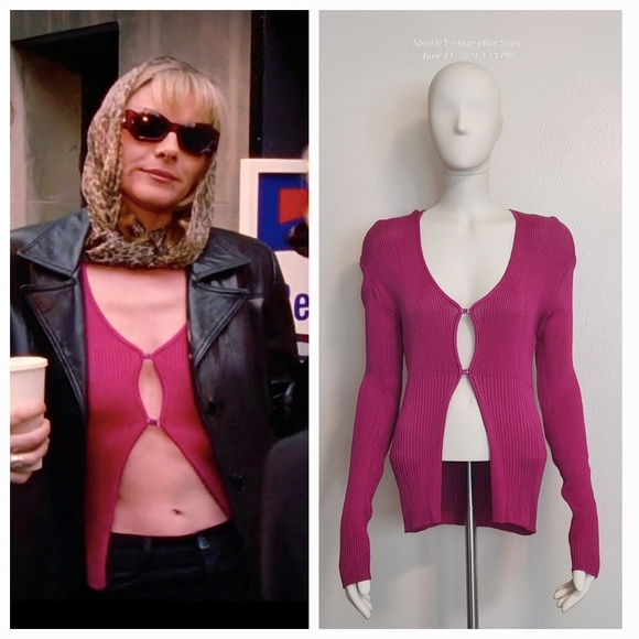 ASO Samantha Jones SATC S1 E10 Vintage Pink Open Top - Picture 1 of 14